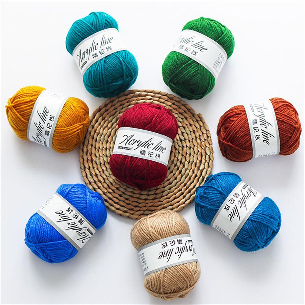 ZAIJIE Thick Bamboo Cotton Hand Knitting Crochet Knitting Wool Yarn DIY Crafts Sweater Scarf Warm Soft Sofa Cushion Hand-woven