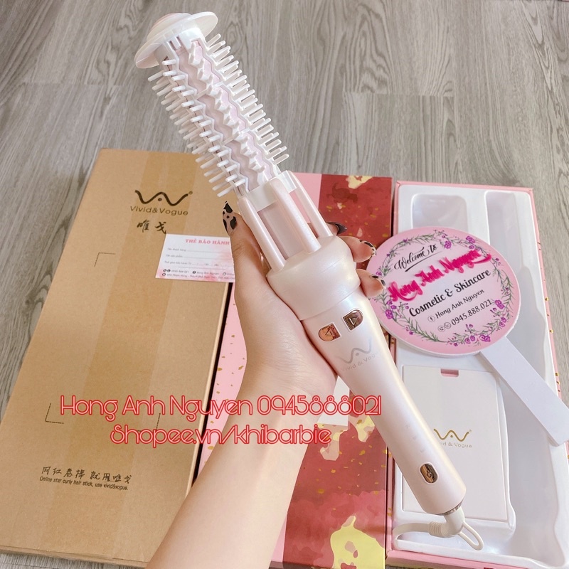 MÁY UỐN XOĂN TỰ ĐỘNG VIVID VERSION 3 thêm chức năng chỉnh nhiệt, uốn cụp 1 NĂM