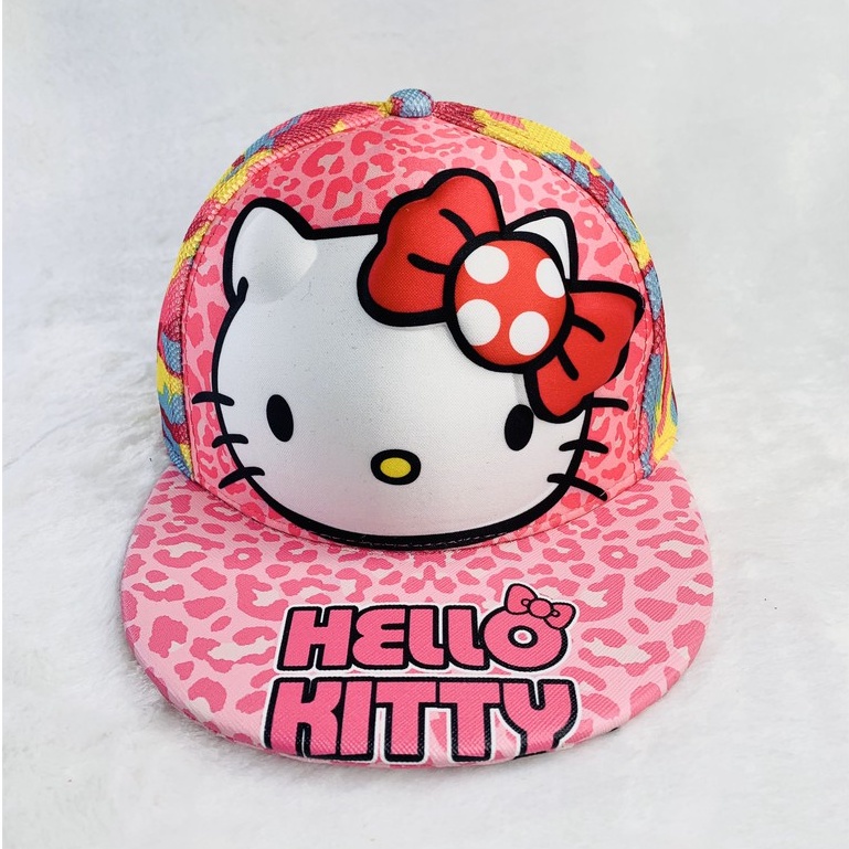 Mũ cho bé gái, nón trẻ em hình hello kitty đáng yêu vô cùng, phối lưới siêu thoáng mát