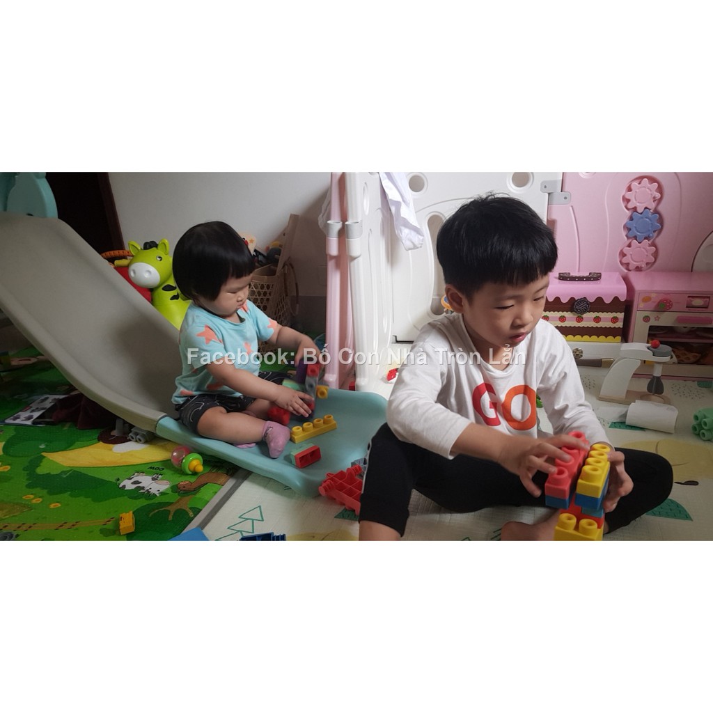 (Giá thấp nhất) LEGO NHỰA DẺO CAO CẤP - 40 chi tiết - an toàn giáo dục sớm thông minh cho bé - giá rẻ nhất trên shopee