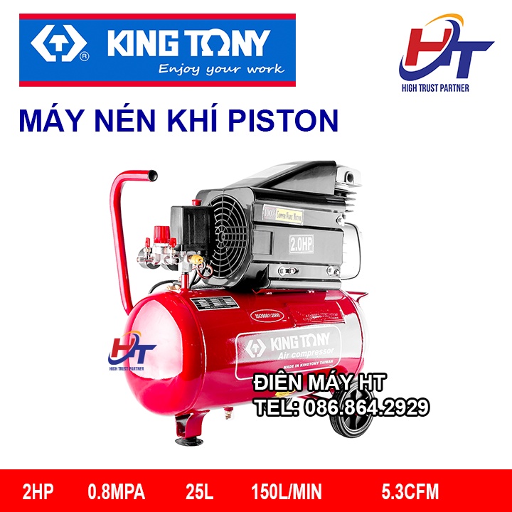 Máy nén khí đầu liền Kingtony KTC-25 2HP 25L