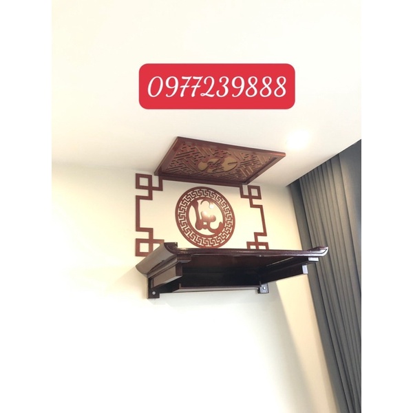 Bàn thờ gỗ sồi 81cm chân cụt giá xưởng