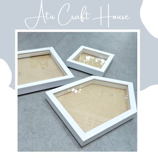 KHUNG HÌNH NGÔI NHÀ ĐỘC ĐÁO LỒNG KÍNH THỦY TINH - KHUNG HÌNH SCRAPBOOK - KHUNG HÌNH NỔI 3D