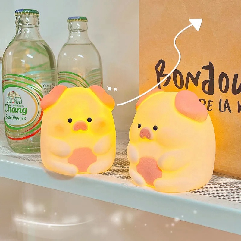 Đèn Ngủ Hình Chú Chó Hoạt Hình Đáng Yêu Trang Trí Phòng Ngủ