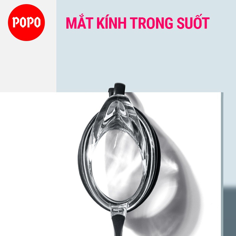 Kính bơi cận thị có độ từ 1.5 đến 8.0 mắt trong suốt cản tia UV cho người lớn, trẻ em, cho bé từ 6 tuổi