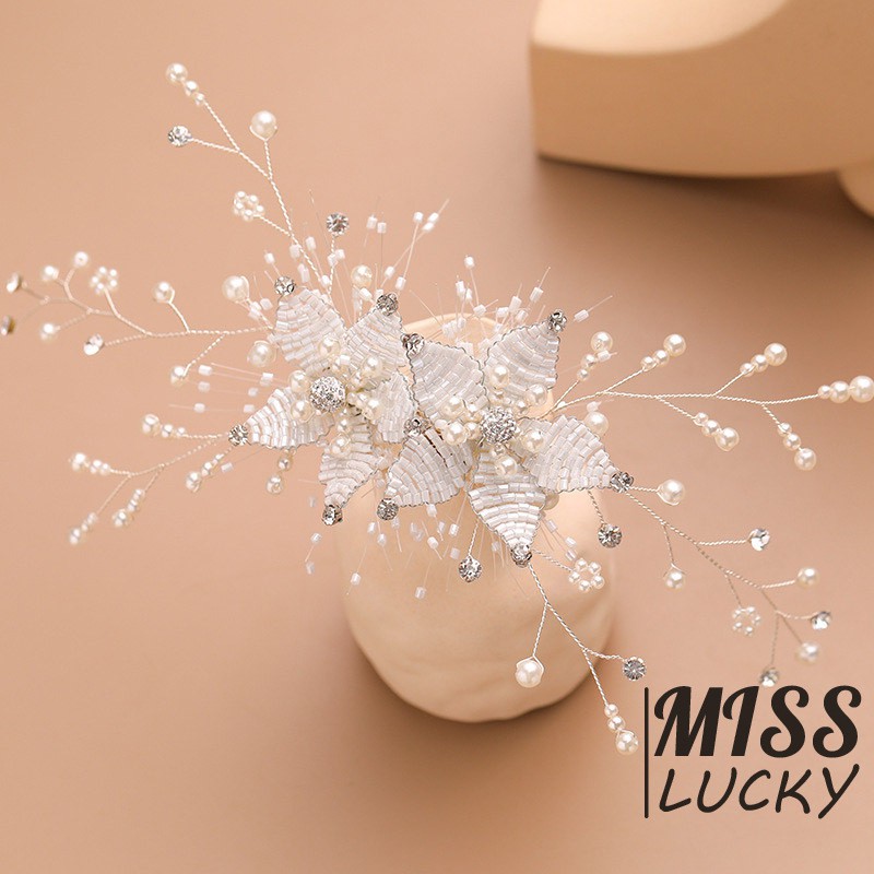 Phụ kiện cài tóc kiểu dáng thời trang thanh tú cho cô dâu