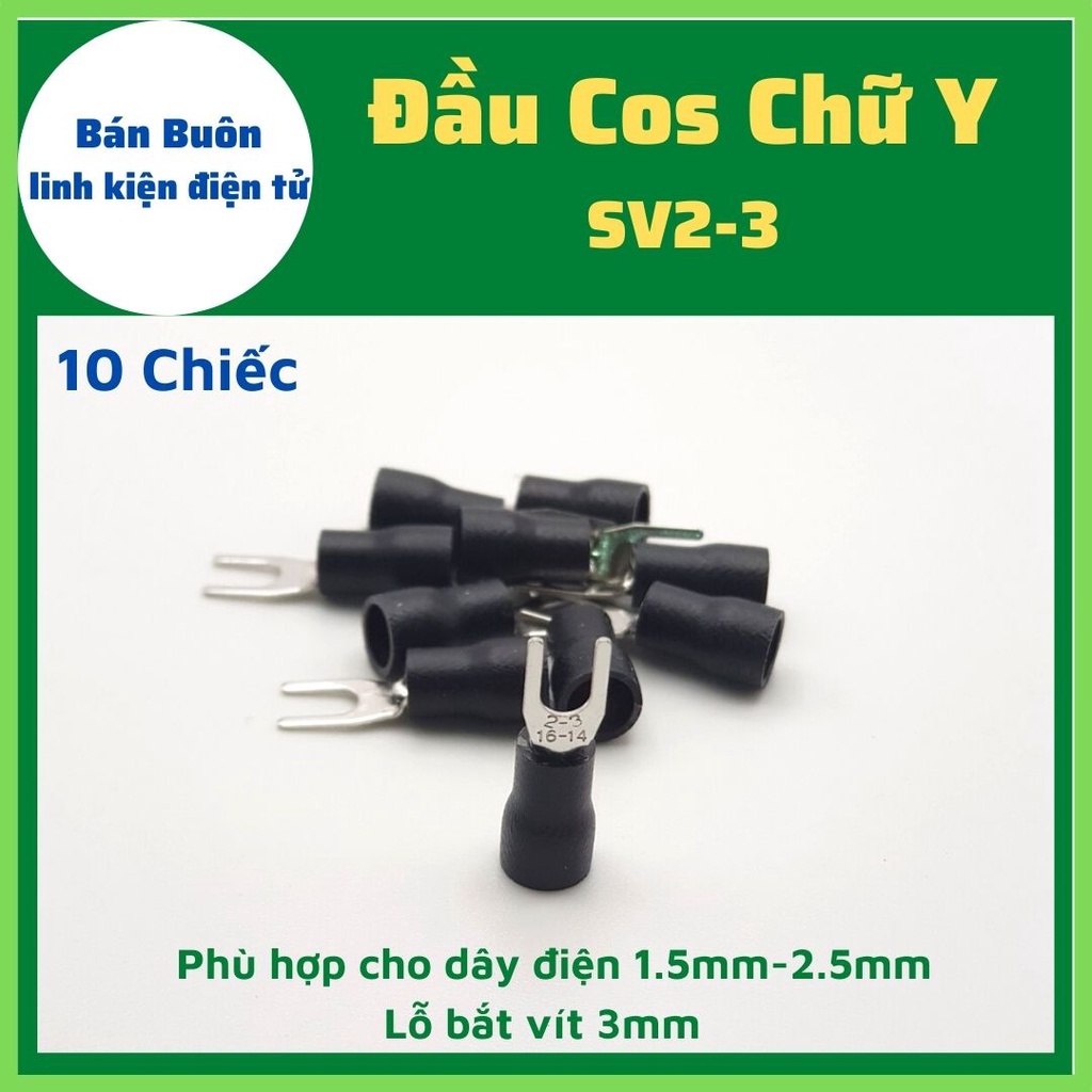 10 chiếc Đầu cos chữ y2-3, cos chẻ, cos y, cos, sv2-3, cos y các loại (100% Cos Đồng)