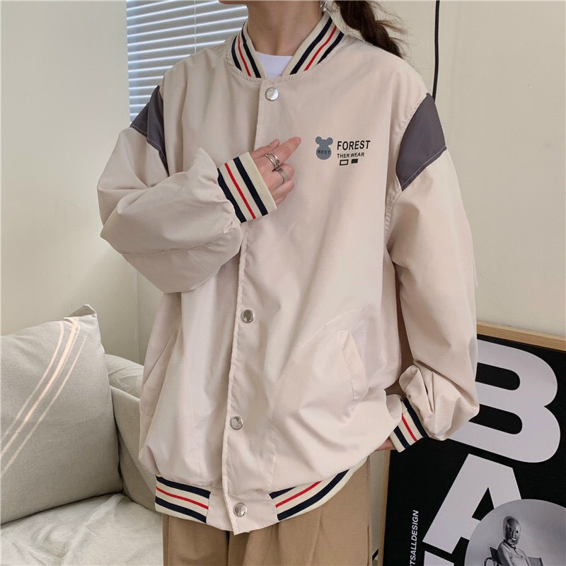 [Kèm Quà] Áo Khoác Dù Nam Nữ Unisex - Áo Khoác Jacket Bombers FOREST - AK.STORE (có form rộng XL) | BigBuy360 - bigbuy360.vn