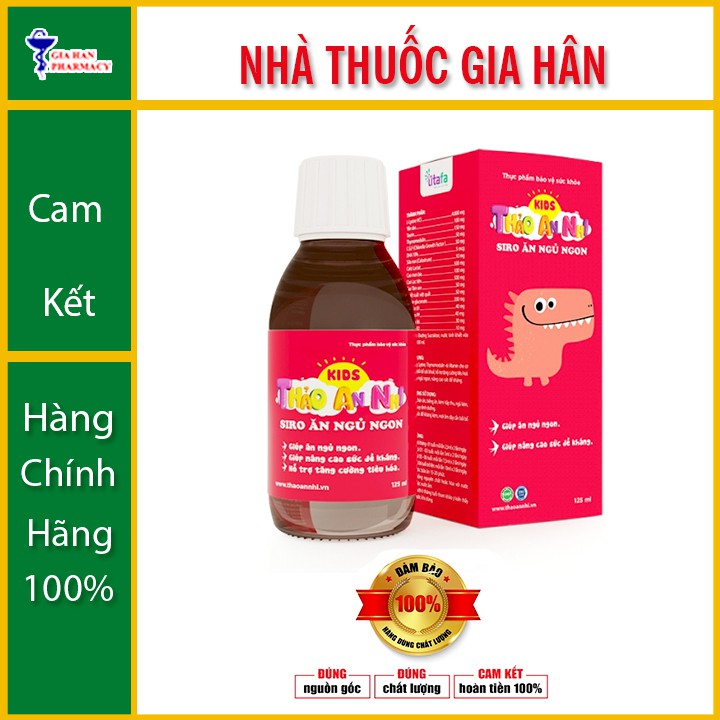 Thảo An Nhi Siro Ăn Ngủ Ngon Chai 125ml - Hỗ Trợ Tăng Cường Tiêu Hóa