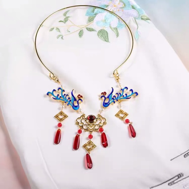 Kiềng cổ trang kết hợp các loại Hán phục