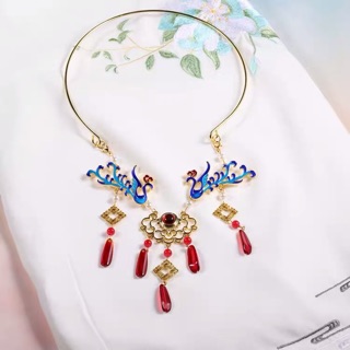 Kiềng cổ trang kết hợp các loại Hán phục