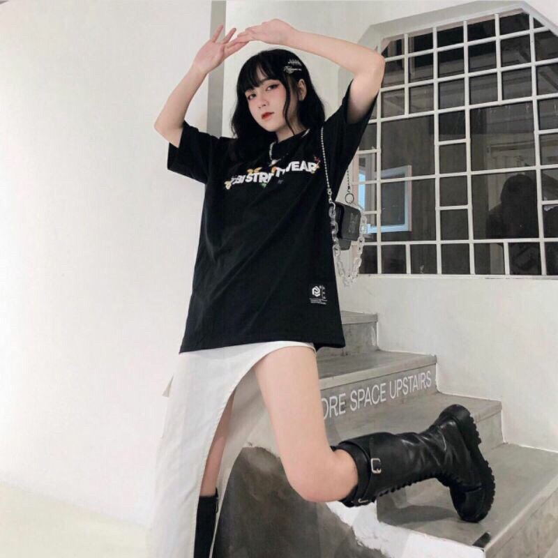 Áo thun tay lỡ Unisex, Áo phông form thụng phong cách Ulzzang in hình bướm STREETWEAR