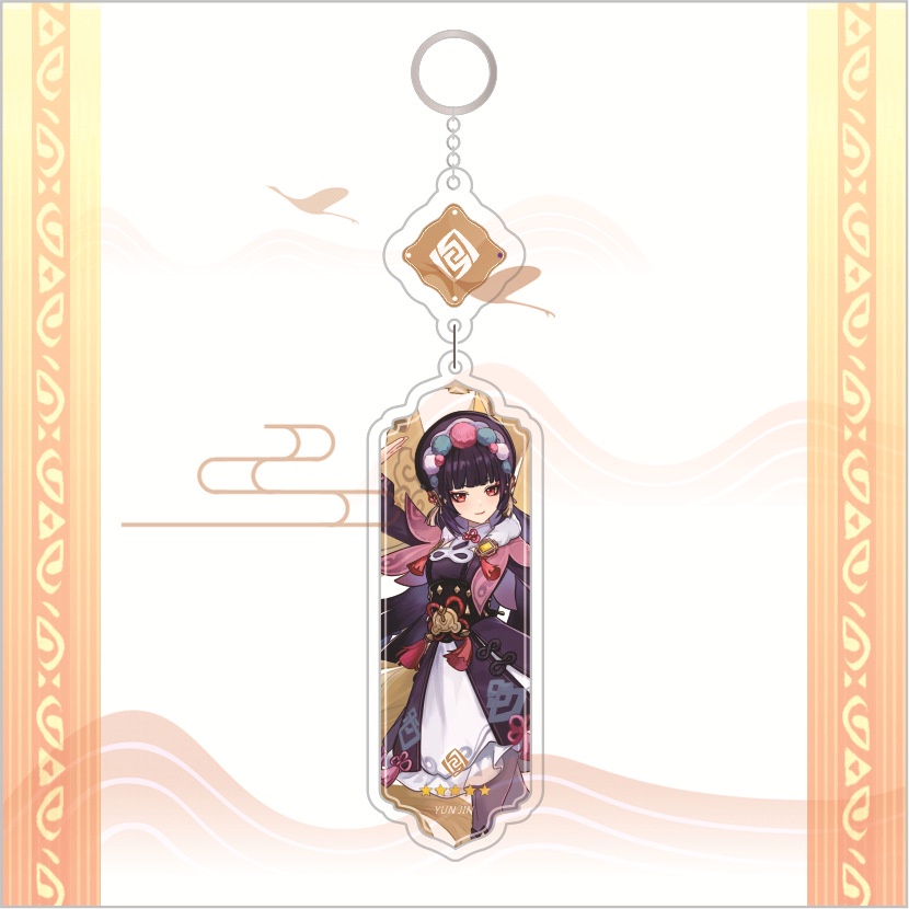 Móc Khóa Dài Hình Búp Bê Shinobu Yae Miko Ayaka Yoimiya Bằng Acrylic
