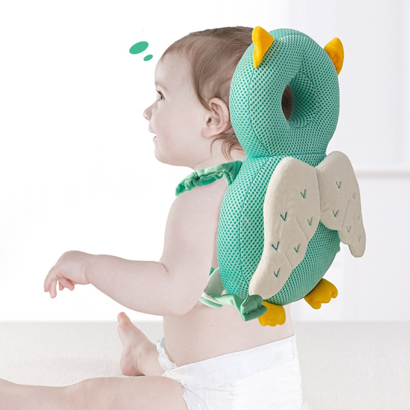 Gối Bảo Vệ Đầu Thoáng Khí Chống Ngã Họa Tiết Hoạt Hình Dễ Thương Cho Bé