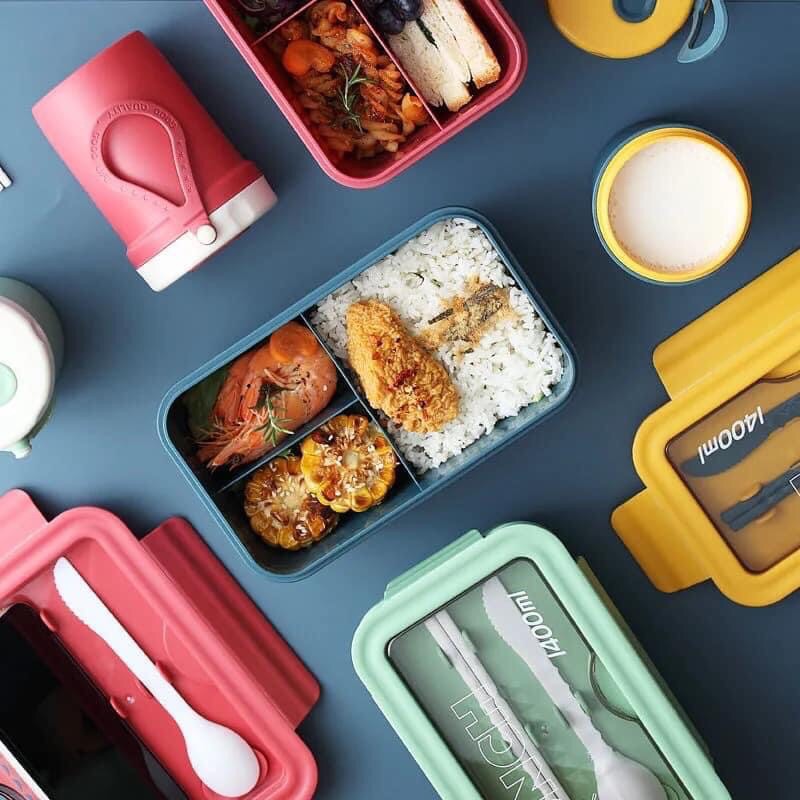 Set hộp bento tặng kèm túi giữ nhiệt