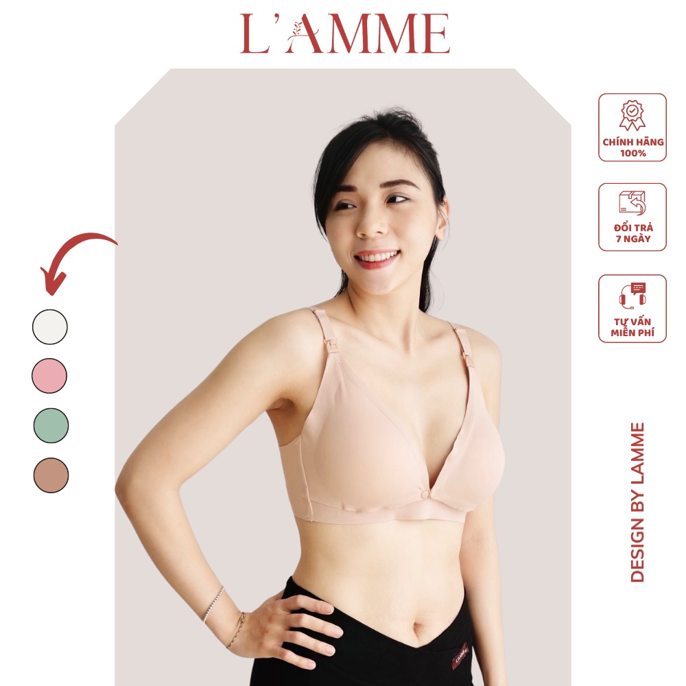 Áo lót bấm cúc A15 chất su mát lạnh, mềm mịn, áo có nút bấm trước ngực thuận tiện cho bé tu ti by LAMME