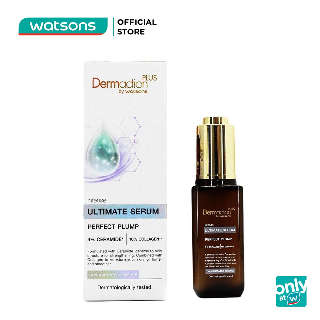 Serum Dermaction Plus By Watsons Intense Ultimate Perfect Plump Cấp Dưỡng Chất Ngừa Nhăn Lão Hóa40ml