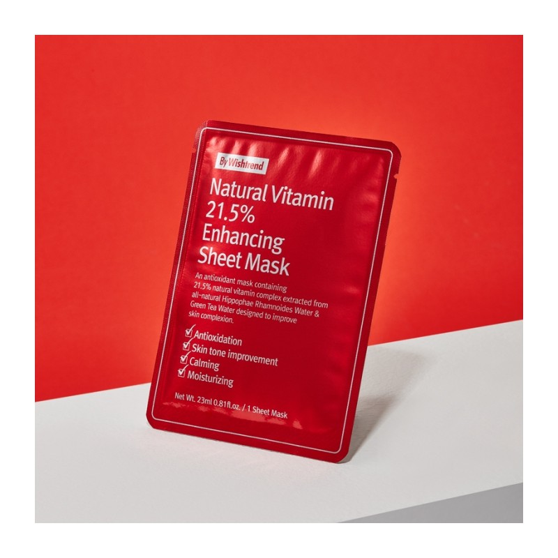 Mặt Nạ Natural Vitamin 21.5 Enhancing Sheet Mask (New2019)