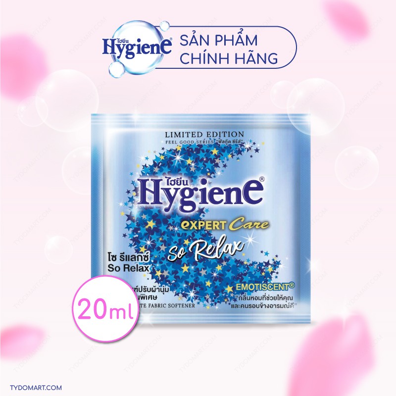 Nước Xả Vải Hygiene Thái Lan Đậm Đặc Siêu Thơm Dây 12 Gói