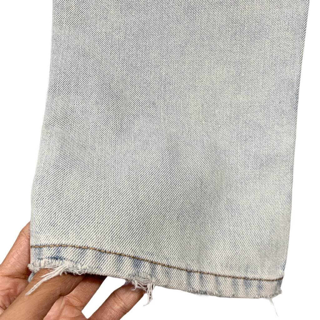 Quần Jean ống rộng dáng suông - màu xanh bạc (ảnh thật) | BigBuy360 - bigbuy360.vn