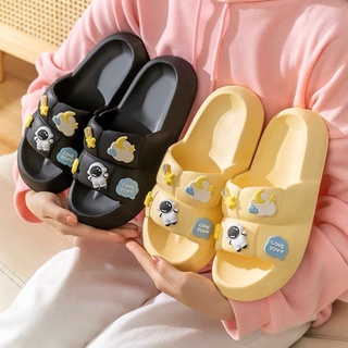Dép nữ bánh mì CHAO, dép lê thời trang Ullzang sticker phi hành gia đế cao 3cm siêu êm TOOSHOP