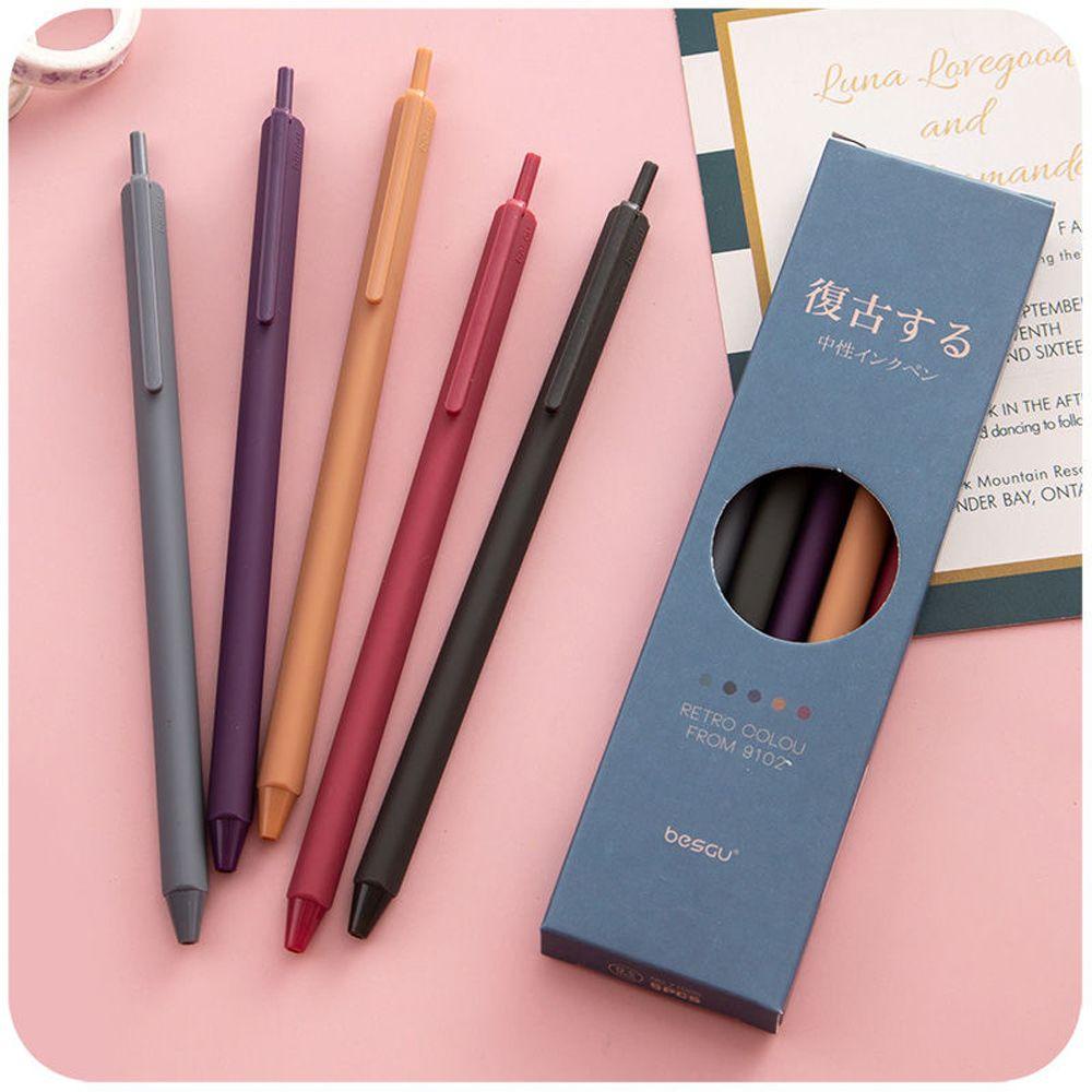 Bộ Bút Morandi Ngòi 0.5mm Màu Sắc Thời Trang