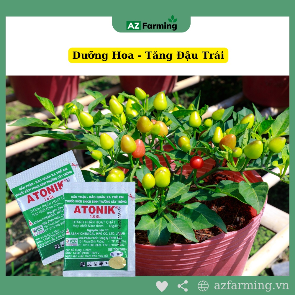 ATONIK 1.8 SL - Thuốc Kích Thích Sinh Trưởng Cây Trồng Nhật Bản - Gói 10ml - AZ Farming