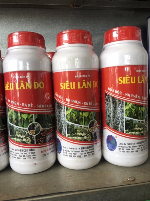 Phân bón PK siêu lân đỏ 1 lít