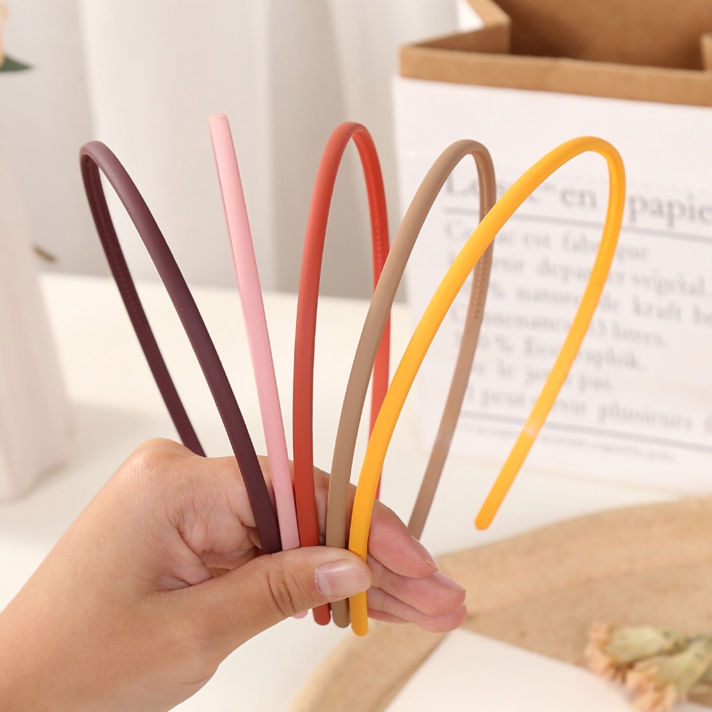 Băng Đô Cài Tóc Màu Trơn Thời Trang Thanh Lịch Cho Nữ Texas053 0.5cm