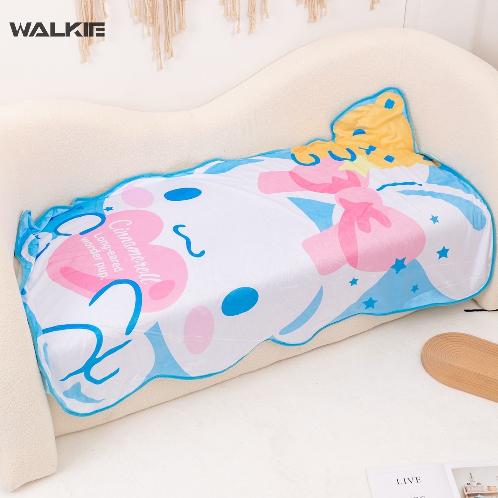 SANRIO Chăn Bông Hình Búp Bê Hoạt Hình Dễ Thương Cho Bé Gái