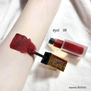 Son YSL TATOUAGE 08 Đỏ mận