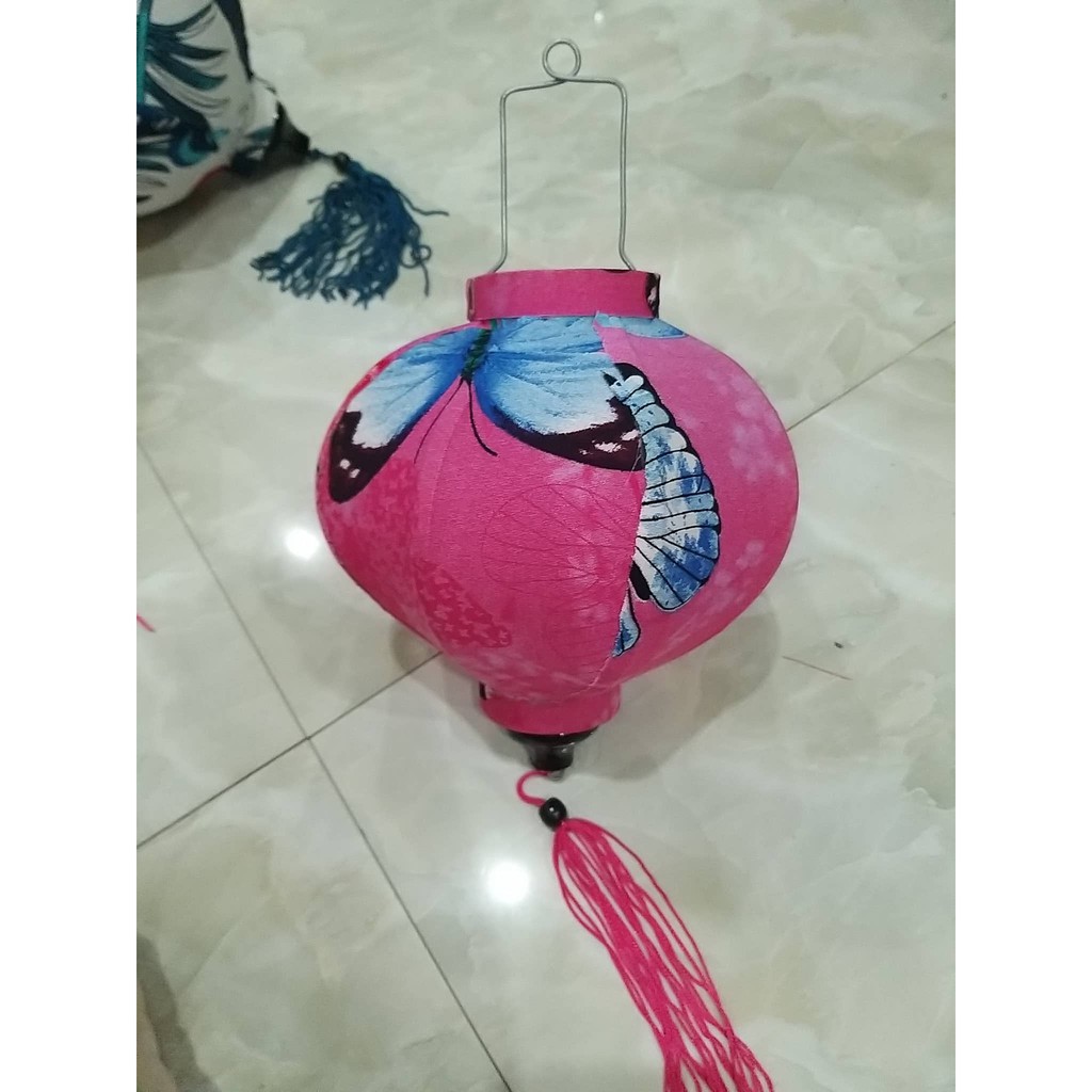 Đèn lồng Hội An 20cm  hoa văn
