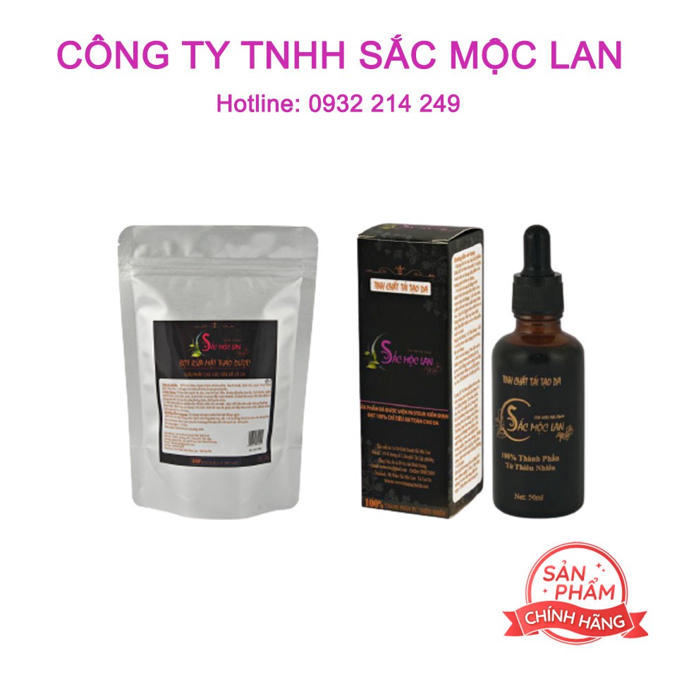 Bộ sản phẩm Sắc Mộc Lan sạch mụn, mờ thâm nám, tàn nhang, sẹo rỗ