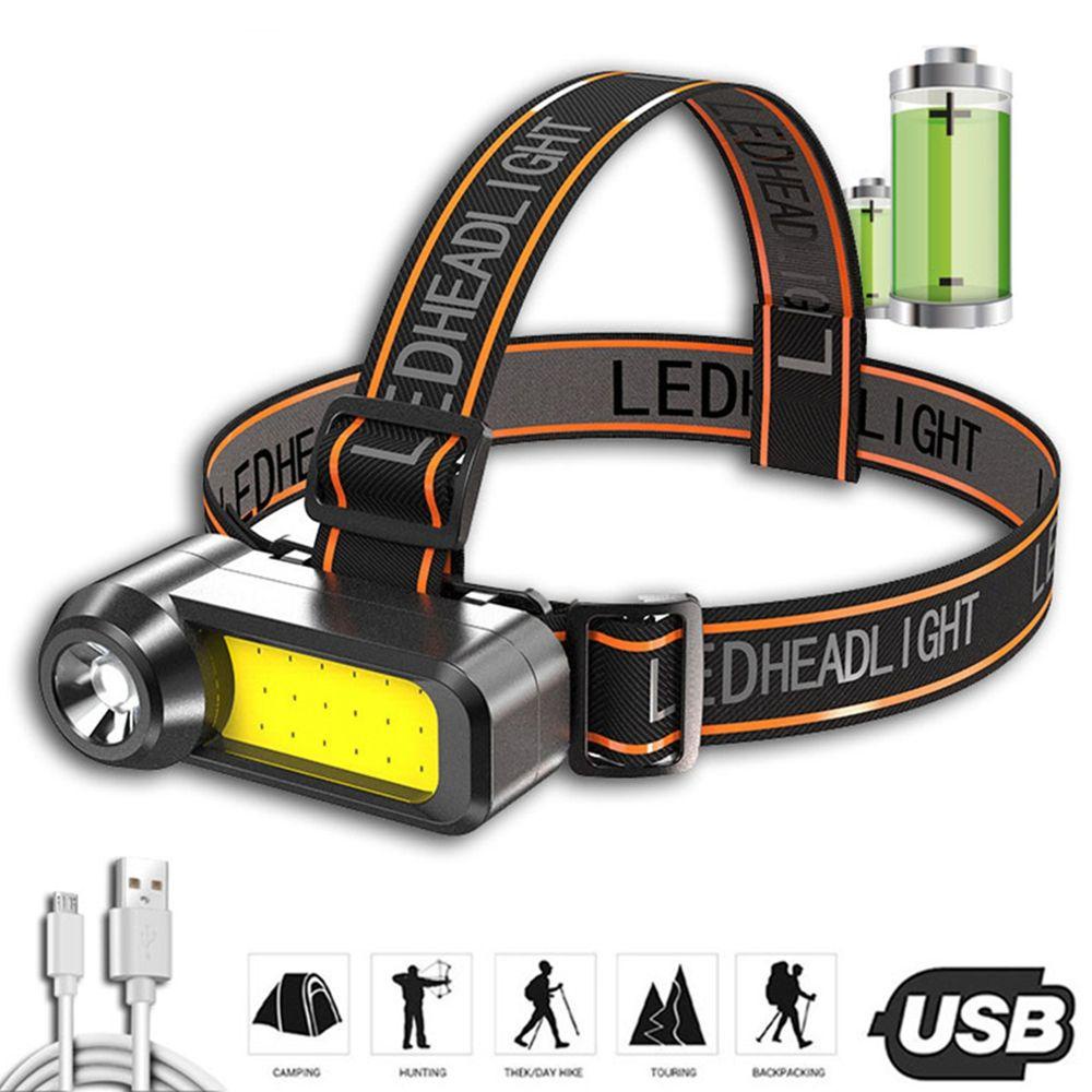 YIYU Đèn Pin Đeo Trán Siêu Sáng Sạc Cổng USB