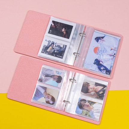 Binder A6 lấp lánh bling bling 2 rings D - Sổ lưu trữ ảnh album/Sổ lưu trữ bo góc