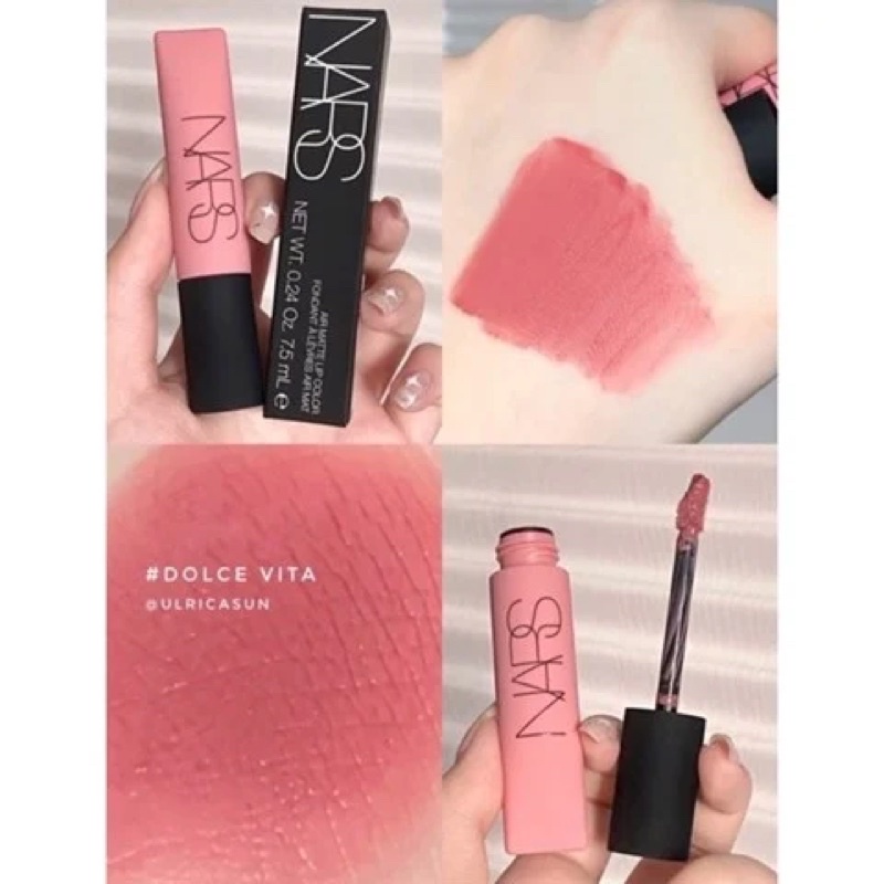 Son kem Nars Air Matte Lip Color Màu Dragon Girl - Gipsy - Pin Up - Power Trip