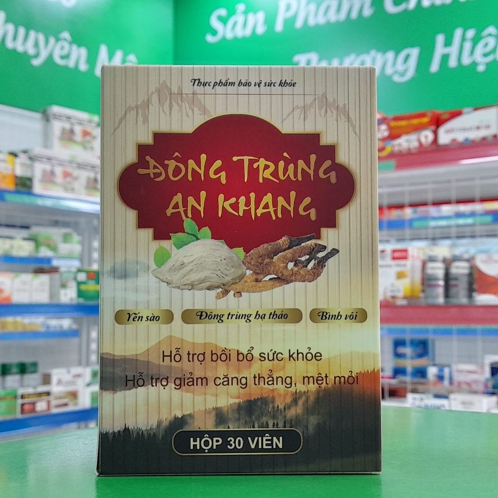 Đông Trùng An Khang- Hỗ trợ bồi bổ cơ thể, kích thích tiêu hóa, ăn ngon miệng và nâng cao thể lực.