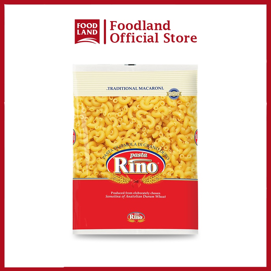 Mỳ nui hình cầu vồng, pasta, pasta elbow hiệu Rino 500g