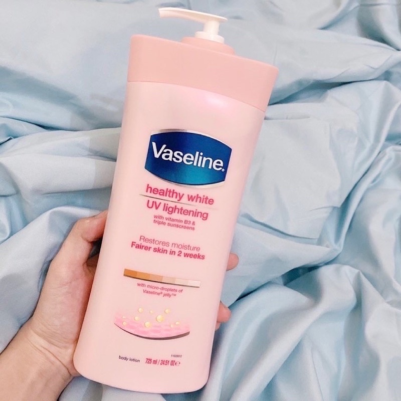 Sữa dưỡng thể trắng da Vaseline Healthy White UV Lightening 725ml