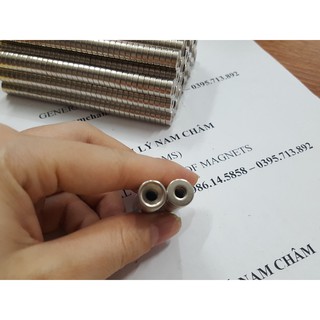 Nam châm 10x3 lỗ 4.2mm