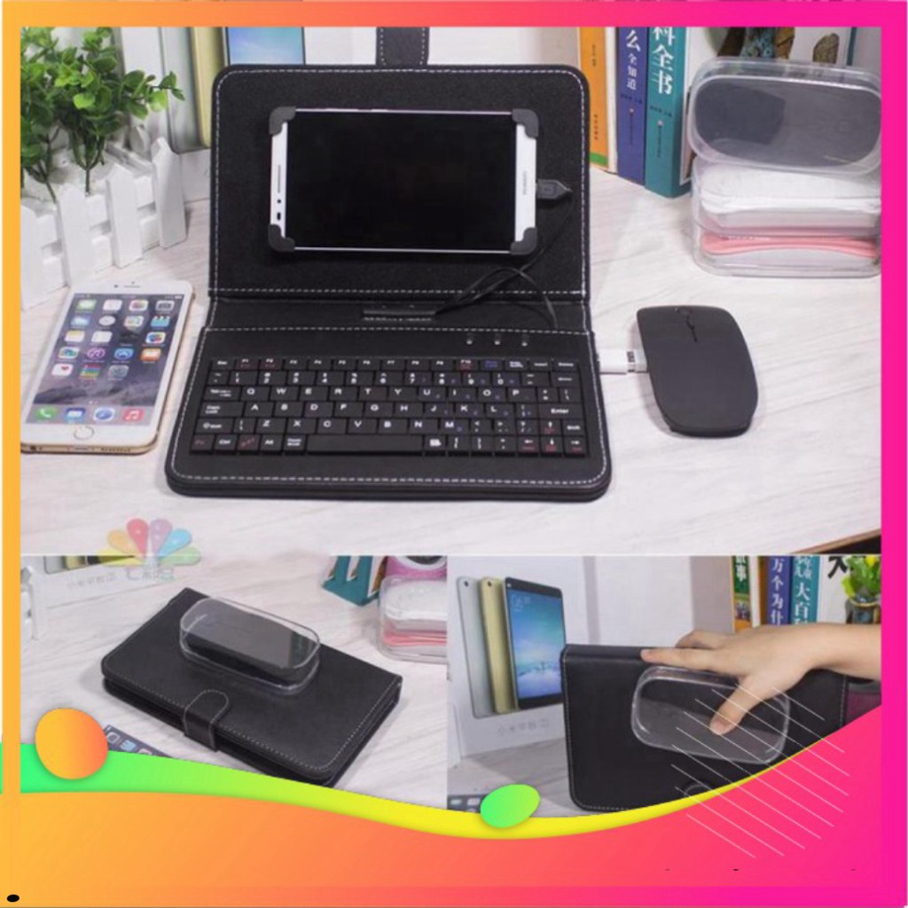 ⚡ ( Giá rẻ hủy diệt) - Bàn Phím Chơi Game Có Chuột Cho Điện Thoại SMARTPHONE, Bao Da Bàn Phím Có Chuột Cho Điện Thoại C