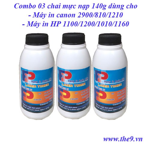 Mực Nạp máy in Canon2900  siêu đậm nét đẹp cho máy in Canon2900, 3300, . Hp 1020, P2035, Pro 400, P1320