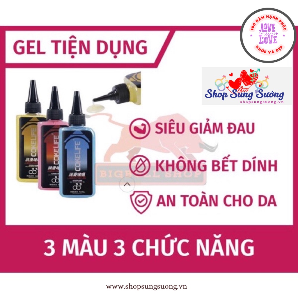 Gel Bôi Trơn Cokelife Superman Giảm Đau - Xanh Mát Lạnh, Đỏ Nóng Ấm, Vàng Làm Dịu gel gốc nước 85ml Claura Beauty