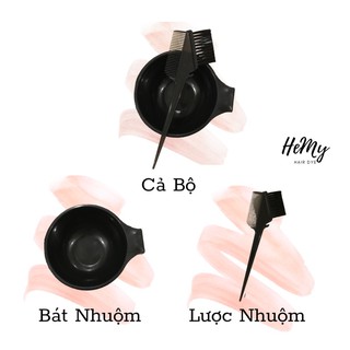 Dụng cụ nhuộm tóc: Lược nhuộm 2 đầu, bát nhuộm (sử dụng tại nhà)