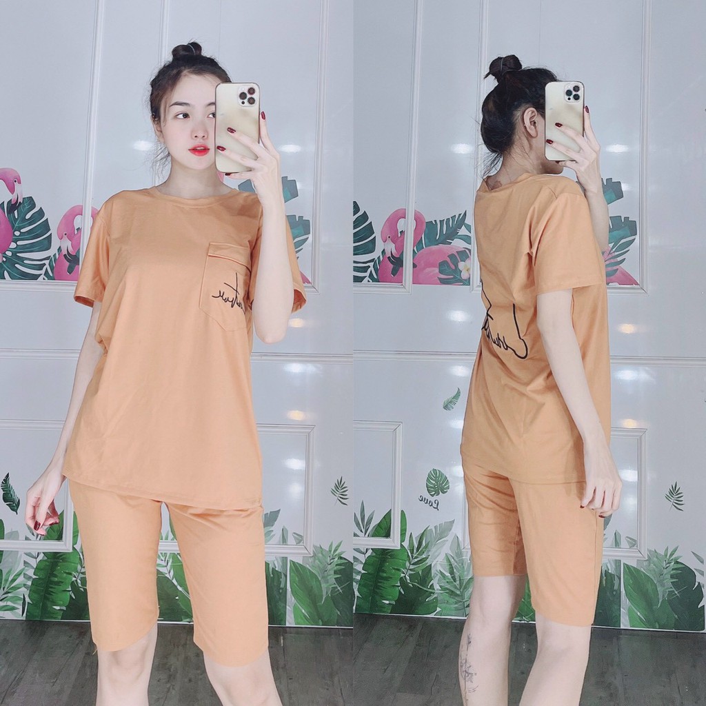 [KÈM ẢNH VIDEO THẬT] (Có bigsize 85kg)🌺Đồ Bộ Thêu Form Rộng Lửng Cotton Mặc Nhà🌟Đồ Bộ Nữ Mặc Nhà Đẹp