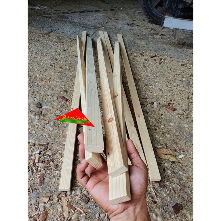 Thanh gỗ thông pallet rộng 4cm,dài 1m,dày 1.3cm dùng đóng thùng pallet, trang trí ngoài trời,làm khung sườn,thanh nẹp