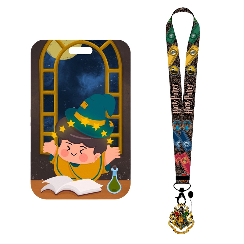 Ví Đựng Thẻ ID Họa Tiết Hoạt Hình Harry Potter Cho Học Sinh Giá Đỡ