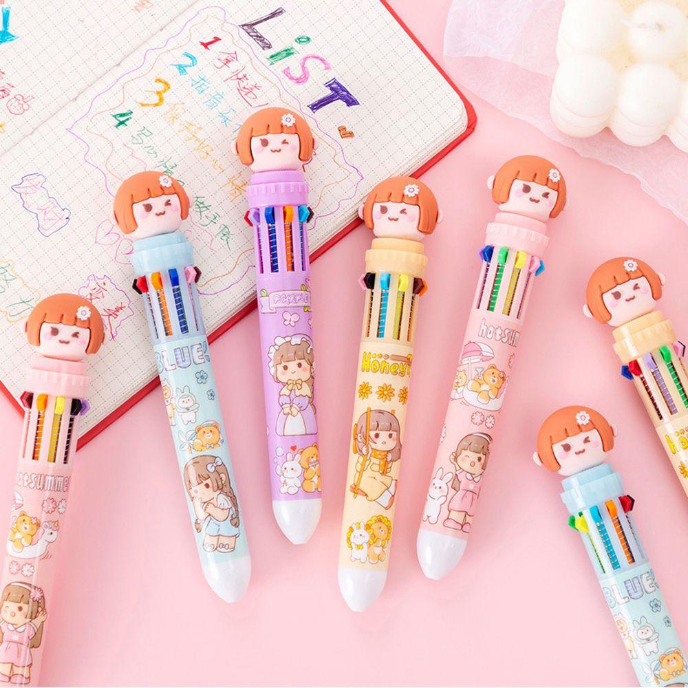 Bút Bi Ngòi 0.5mm Màu Sắc Ngọt Ngào Xinh Xắn