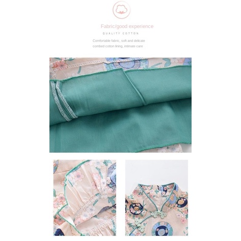 Đầm bé gái tay cánh tiên mùa hè mới