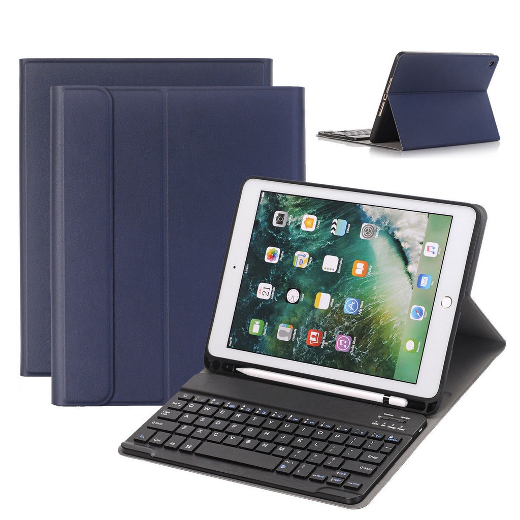 Bao da kiêm bàn phím bluetooth không dây dễ thương cho Apple iPad Air 2